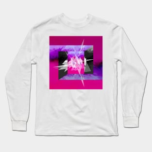 Crystal Burst Abstract Long Sleeve T-Shirt